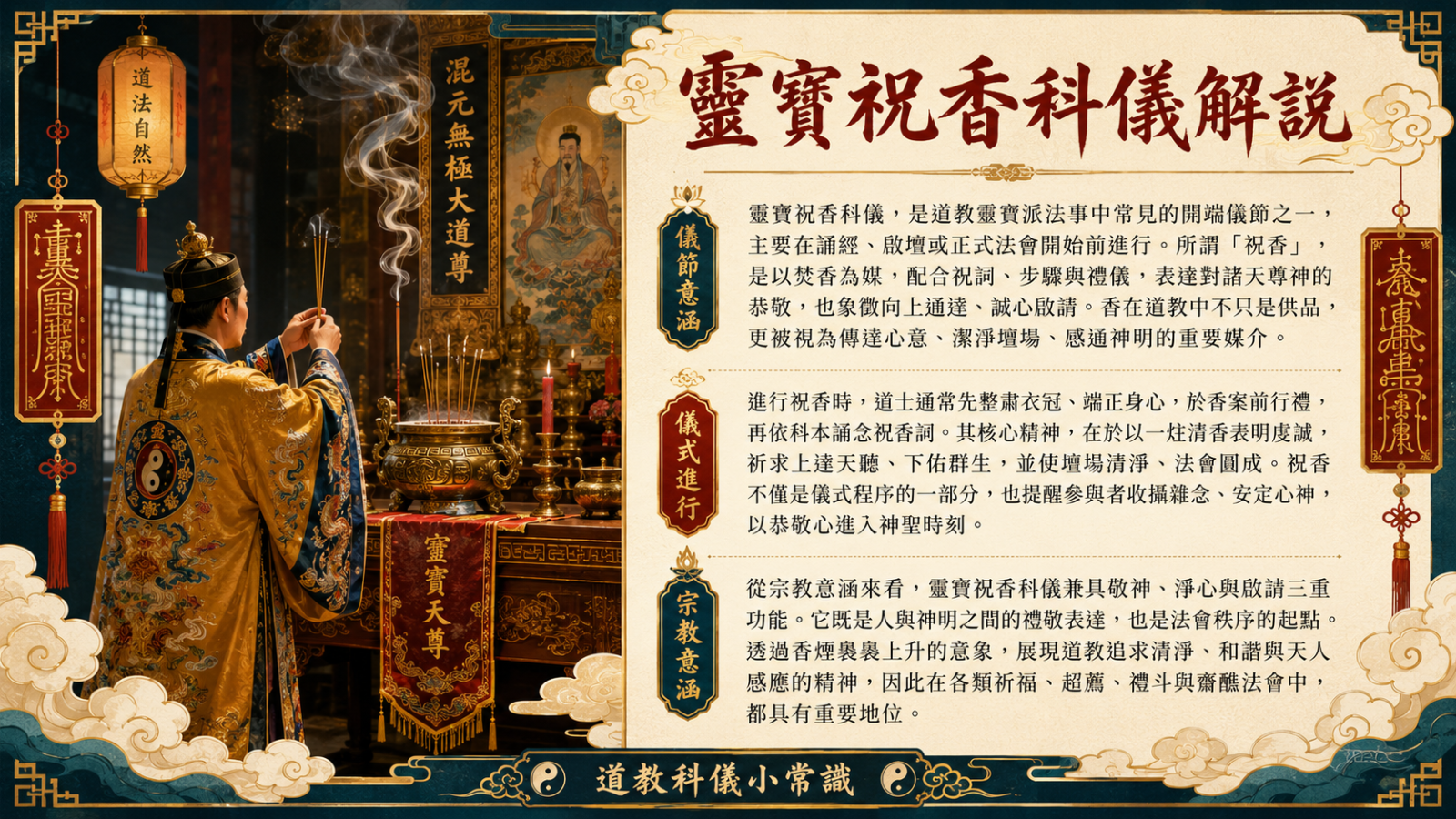 【敬神祭祀類】道法科儀-靈寶祝香科儀 | 香的世界